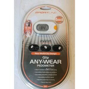 Sportline 310 Qlip Any-Wear Pedometer Infiniti Motion Sensor Step Counter‎ NEW